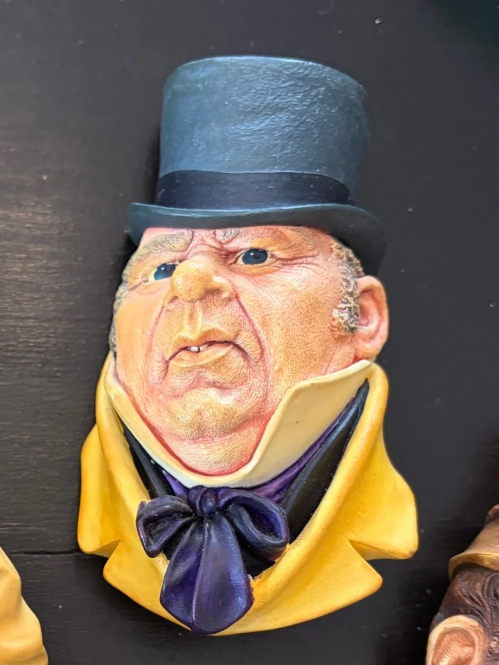 Vintage Bossons Chalkware Mr. Micawber Head England